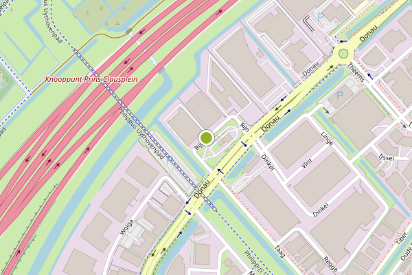 Ambulance-melding op Rijn, Den Haag op 20 juli, kaart-overzicht