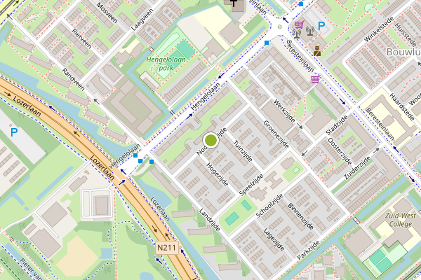 Ambulance-melding op Noorderzijde, Den Haag op 20 juli, kaart-overzicht
