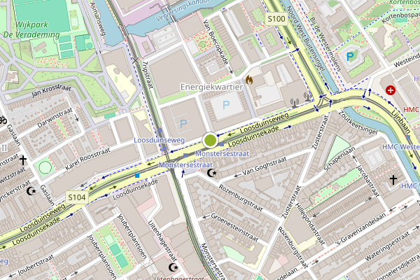 Ambulance-melding op Van Geenstraat, Den Haag op 20 juli, kaart-overzicht