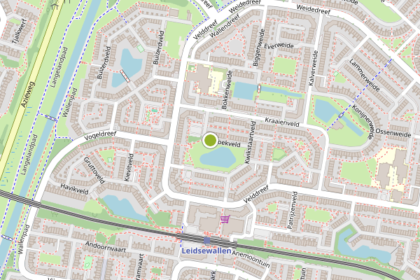 Ambulance-melding op Koekoekveld, Zoetermeer op 20 juli, kaart-overzicht