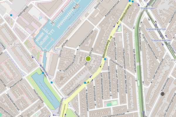 Ambulance-melding op Menninckstraat, Den Haag op 20 juli, kaart-overzicht
