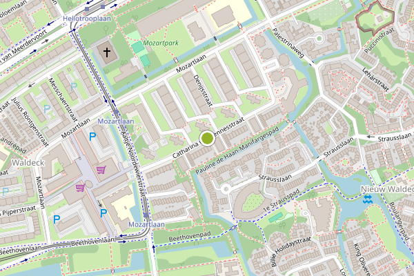 Ambulance-melding op Catharina van Rennesstr, Den Haag op 20 juli, kaart-overzicht