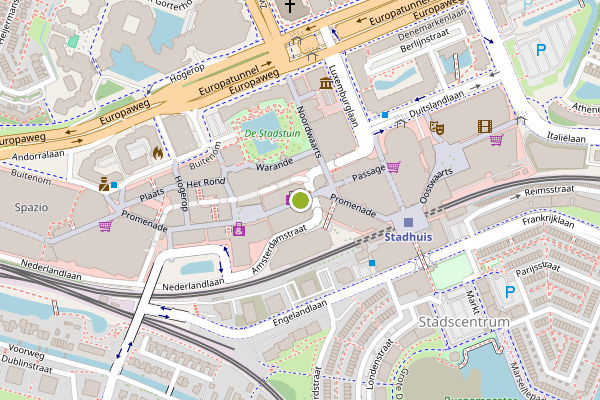 Ambulance-melding op Promenade, Zoetermeer op 20 juli, kaart-overzicht