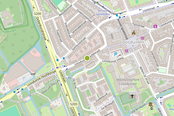 Ambulance-melding op Loosduinse Hoofdstraat, Den Haag op 20 juli, kaart-overzicht