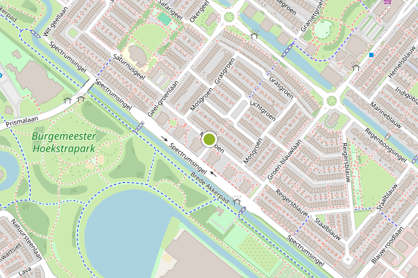 Ambulance-melding op Mosgroen, Zoetermeer op 20 juli, kaart-overzicht