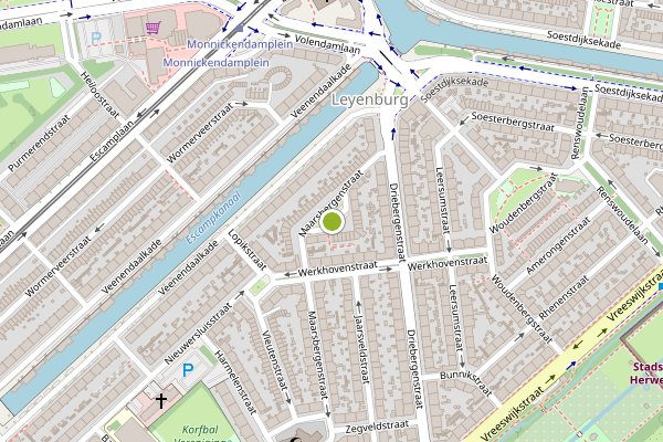Ambulance-melding op Maarsbergenstraat, Den Haag op 21 juli, kaart-overzicht