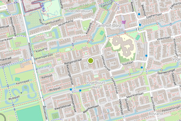 Ambulance-melding op Pijlstaartpad, Delft op 21 juli, kaart-overzicht