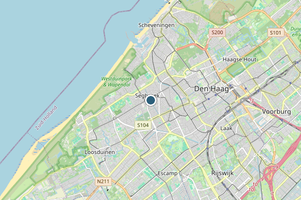 Politie-melding op Den Haag op 11 mei, kaart-overzicht