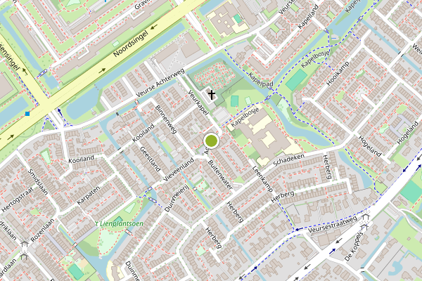Ambulance-melding op Agatha, Leidschendam op 11 mei, kaart-overzicht