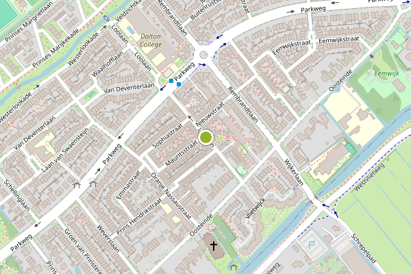 Ambulance-melding op Loolaan, Voorburg op 11 mei, kaart-overzicht