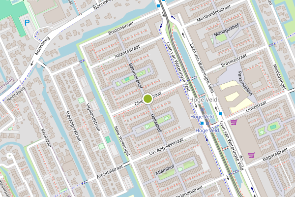 Ambulance-melding op Chicagostraat, Den Haag op 21 juli, kaart-overzicht
