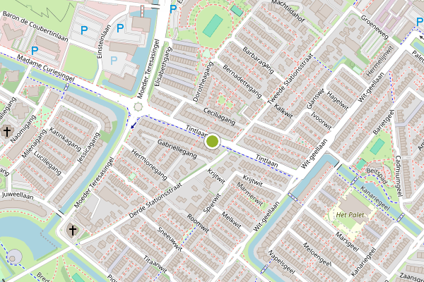 Ambulance-melding op Tintlaan, Zoetermeer op 21 juli, kaart-overzicht