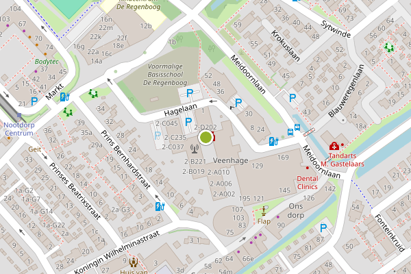 Ambulance-melding op Hagelaan, Nootdorp op 21 juli, kaart-overzicht