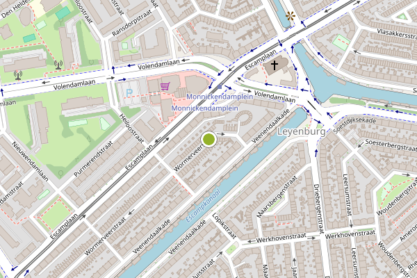 Ambulance-melding op Wormerveerstraat, Den Haag op 21 juli, kaart-overzicht