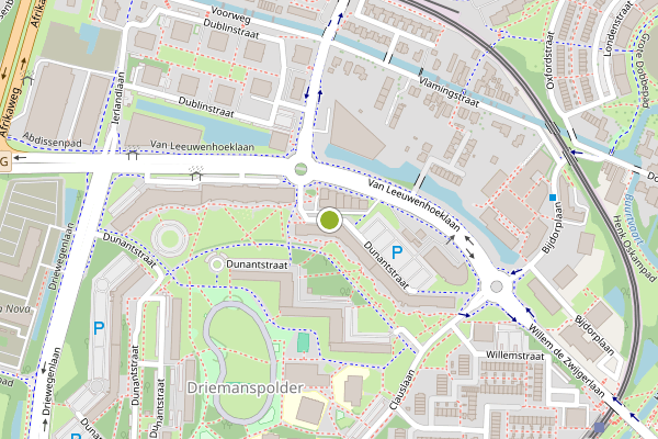Ambulance-melding op Dunantstraat, Zoetermeer op 11 mei, kaart-overzicht