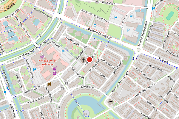 Brandweer-melding op Naomigang, Zoetermeer op 11 mei, kaart-overzicht