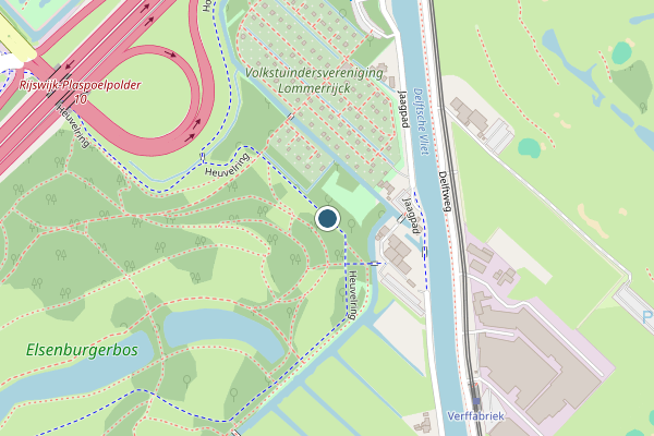 Politie-melding op Elsenburgerlaantje, Rijswijk op 21 juli, kaart-overzicht