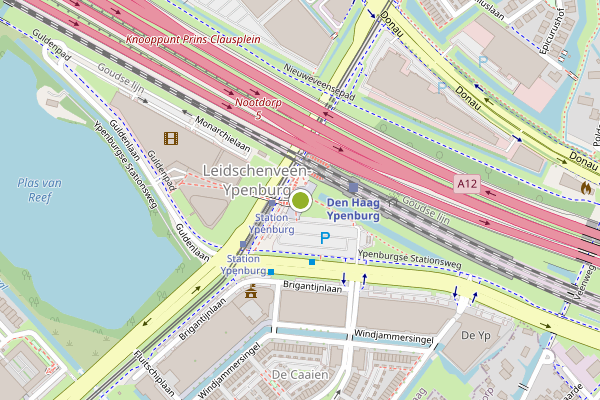 Ambulance-melding op Prinses Maximaplein, Den Haag op 21 juli, kaart-overzicht