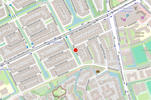 Brandweer-melding op Handellaan, Den Haag op 21 juli, kaart-overzicht