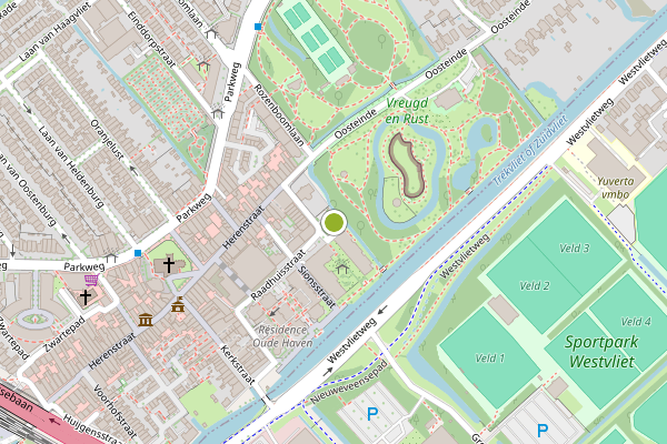 Ambulance-melding op Buytenhof, Voorburg op 21 juli, kaart-overzicht