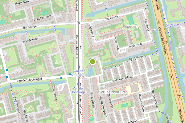Ambulance-melding op Zagwijnpad, Delft op 11 mei, kaart-overzicht