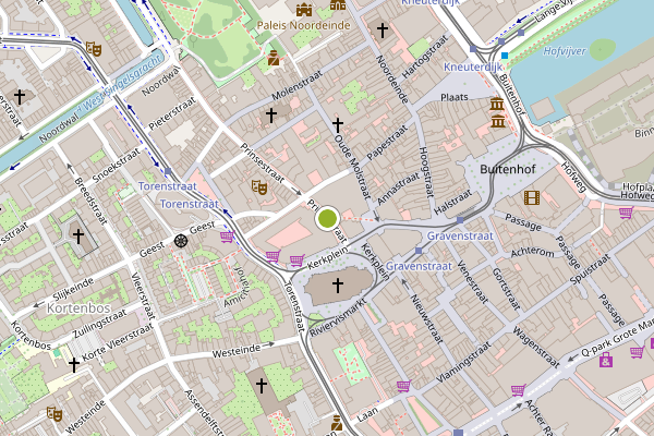Ambulance-melding op Prinsestraat, Den Haag op 21 juli, kaart-overzicht