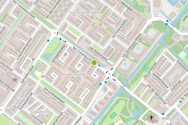 Ambulance-melding op Van Cranenburchlaan, Wassenaar op 21 juli, kaart-overzicht