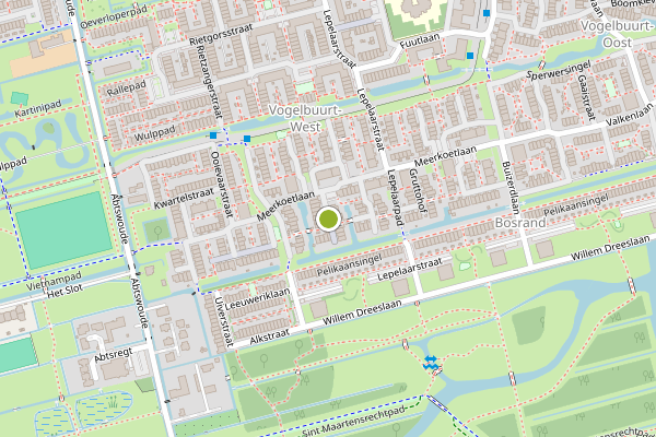 Ambulance-melding op Talinghof, Delft op 21 juli, kaart-overzicht