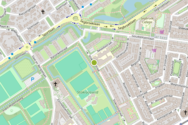 Ambulance-melding op Stokroosstraat, Den Haag op 21 juli, kaart-overzicht