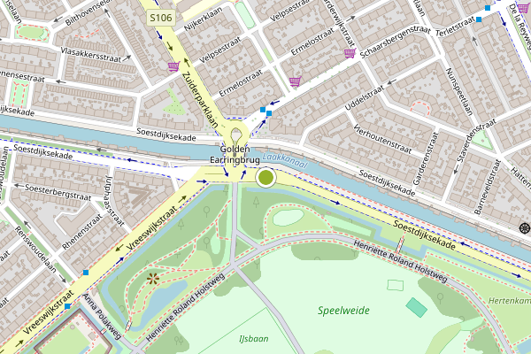 Ambulance-melding op Soestdijksekade, Den Haag op 21 juli, kaart-overzicht