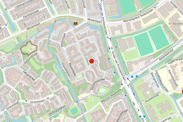 Brandweer-melding op Toscaninistraat, Den Haag op 22 juli, kaart-overzicht