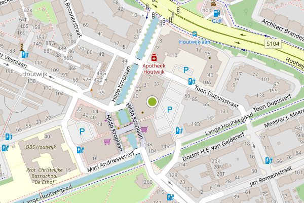 Ambulance-melding op Hildo Kroplaan, Den Haag op 22 juli, kaart-overzicht