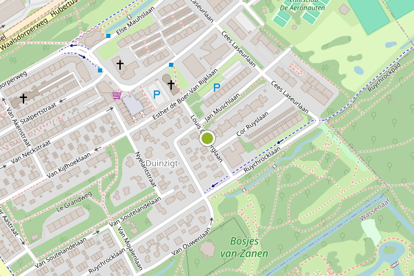Ambulance-melding op Louis Gimberglaan, Den Haag op 22 juli, kaart-overzicht