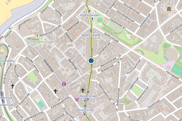 Politie-melding op Jurriaan Kokstraat, Den Haag op 22 juli, kaart-overzicht