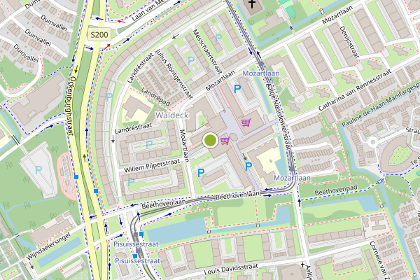 Ambulance-melding op Alphons Diepenbrockhof, Den Haag op 22 juli, kaart-overzicht