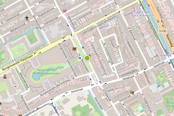 Ambulance-melding op Nassauplein, Den Haag op 22 juli, kaart-overzicht