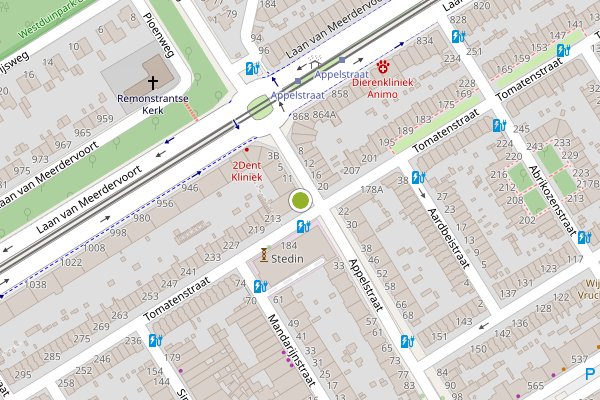 Ambulance-melding op Appelstraat, Den Haag op 22 juli, kaart-overzicht