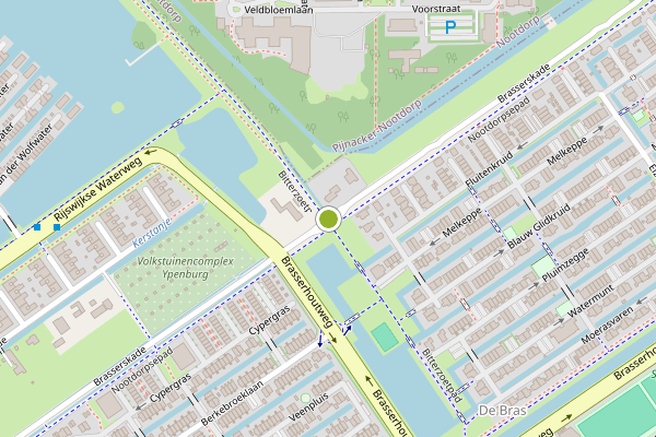 Ambulance-melding op Brasserskade, Den Haag op 22 juli, kaart-overzicht
