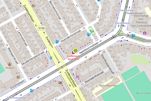 Ambulance-melding op Apeldoornselaan, Den Haag op 22 juli, kaart-overzicht