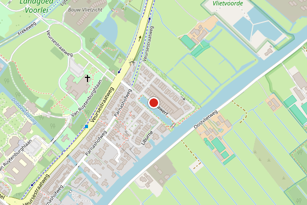 Brandweer-melding op Nautawerf, Leidschendam op 22 juli, kaart-overzicht