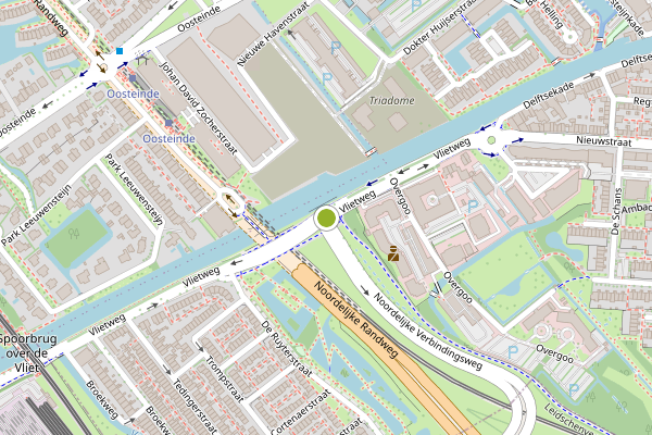 Ambulance-melding op Vlietweg, Leidschendam op 22 juli, kaart-overzicht
