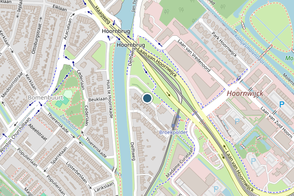 Politie-melding op Rotterdamseweg, Rijswijk op 22 juli, kaart-overzicht