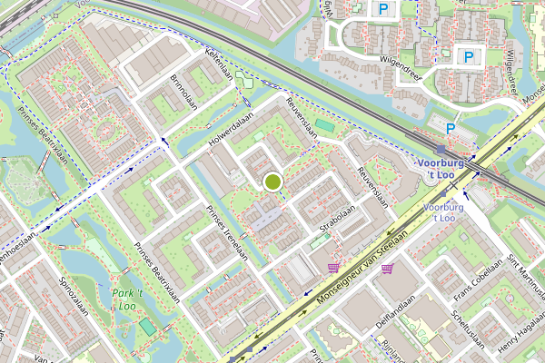 Ambulance-melding op Abraham Douglaslaan, Voorburg op 22 juli, kaart-overzicht