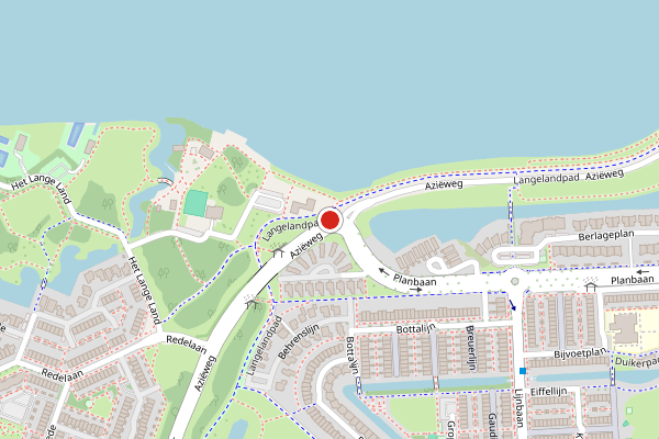 Brandweer-melding op Azieweg, Zoetermeer op 22 juli, kaart-overzicht