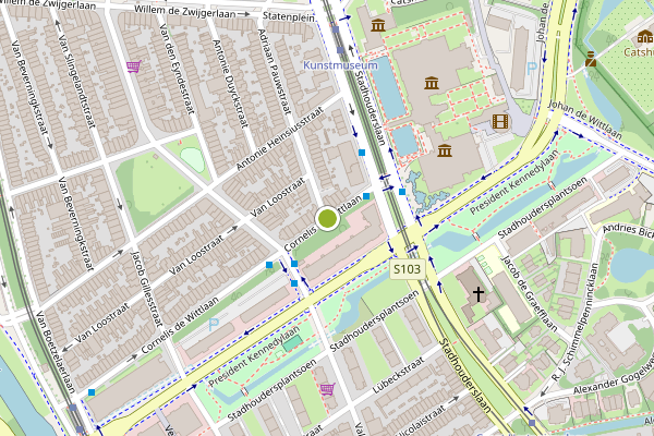 Ambulance-melding op Cornelis de Wittlaan, Den Haag op 23 juli, kaart-overzicht