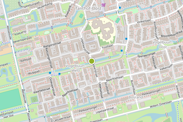 Ambulance-melding op Lepelaarstraat, Delft op 23 juli, kaart-overzicht