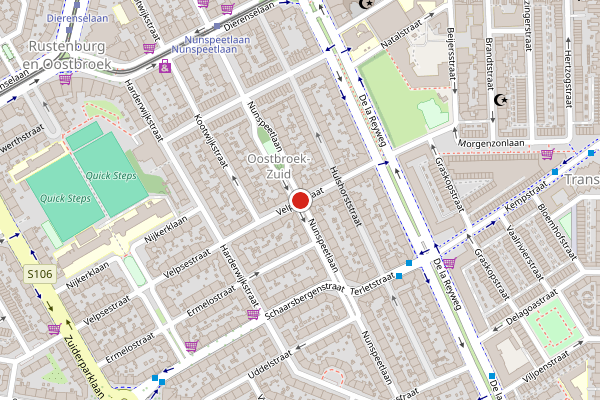 Brandweer-melding op Velpsestraat, Den Haag op 23 juli, kaart-overzicht