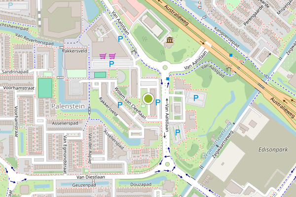 Ambulance-melding op Cornelis Boslaan, Zoetermeer op 23 juli, kaart-overzicht