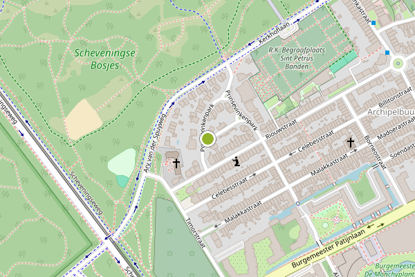 Ambulance-melding op Prinsevinkenpark, Den Haag op 23 juli, kaart-overzicht