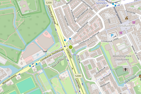 Ambulance-melding op Loosduinse Hoofdstraat, Den Haag op 23 juli, kaart-overzicht